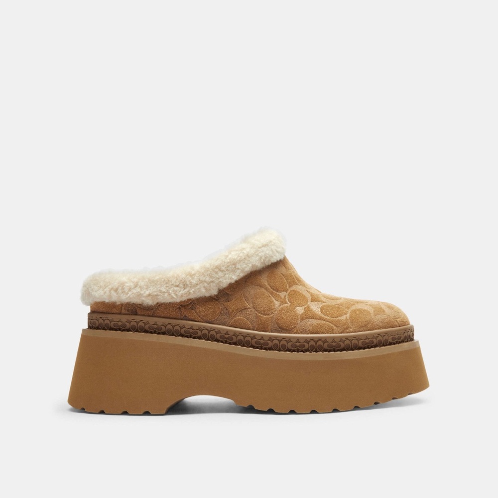 NIB | COACH Cecilia Clog in Signature Suede - Picture 2 of 13